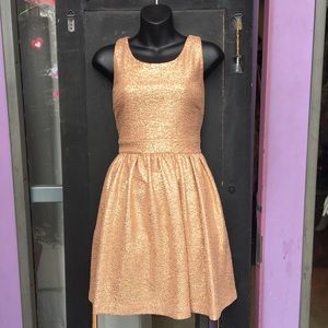 Gold party dress